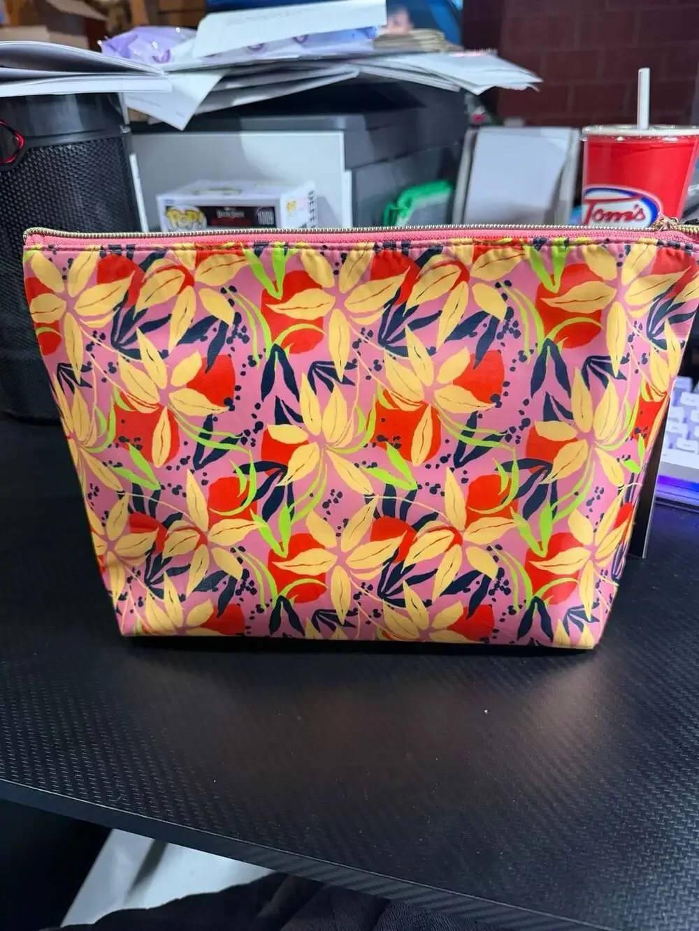 Jones New York Floral Print Travel Cosmetic Bag - Picture 3 of 3